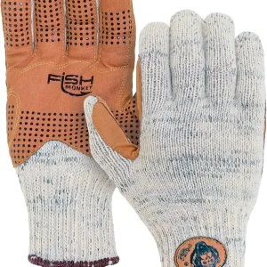 Fish Monkey Wool Winter Cold Ice Fishing Glove with Four Way Stretch and Non-Slip Superior Grip for Women and Men