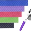 Fish Scale Pattern Heat Shrink Sleeve Wrap Fishing Bulding Handle Cork Rod Grip with Non Slip Waterproof and Insulation 40inch 5 Color 5 Size Choice Durable Repair(Blue Diamter:25mm)