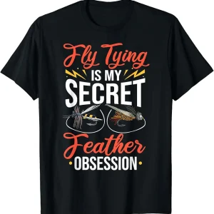 Fisherman Fish Fly Fishing Brook Trout Fishing Dry Fly Tying T-Shirt