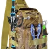 Fishing Backpack Tackle Storage Bag With Rod Holder - Sling Gear Storage