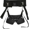 Fishing Belt Shoulder Harness, Adjustable Offshore Stand Up Fish Fighting Rod Holder, Foam Padded Fishing Belt Waist Rod Holder Rod Belt Fishing Fighting Waist Belt Holder Fishing Pole Belt (Black)