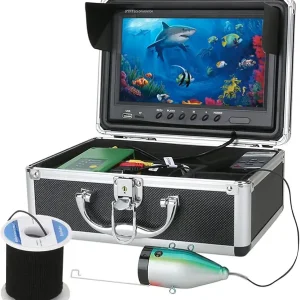 Fishing Camera with Monitor ice Fishing Camera Underwater 1000TVL,98ft/30m Cable for Lake Kayak Boat Saltwater Fishing