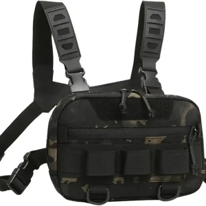 Fishing Chest Pack - 20L Lightweight Fly Fishing Waist Pack | Large Opening Chest Pack with Back Mesh | Adjustable Strap Running Chest Bags | Simms Fishing Chest Pack | Multifunctional Vest Bag