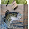 Fishing Gift Bag, Medium, 10 x 12 x 4.25 Inches, Gone Fishin' Party Collection