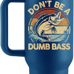 Fishing Gifts for Men, Funny Fishing Gifts, Gifts for Fisherman, Fishing Stuff, Unique Gifts for Men Who Love Fishing - Fishing Tumbler - 40oz Travel Cup Insulated Tumbler with Handle and Straw