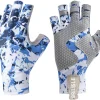 Fishing Gloves with Sun Protection, Uv Protection Silicone Anti-Slip Comfortable and Breathable Fishing Gloves