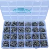 Fishing Hooks Freshwater Saltwater Fish Hooks Bulk Fishing Hooks Set 600PCS Worm Catfish Hooks Fish Gear Equipment Supplies