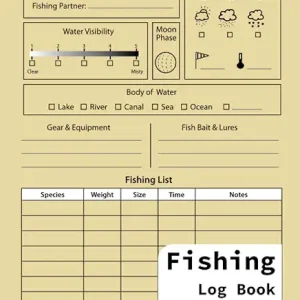 Fishing Log Book: Fishing Journal For professional Fisherman To Record Fishing Trip Experiences, 6x9, 100 Pages