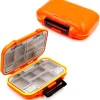 Fishing Lure Boxes, Bait Storage Case Fishing Tackle Storage Trays Accessory Boxes Thicker Plastic Hooks Organizer for Vest Casting Fly Fishing