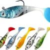Fishing Lures for Freshwater Saltwater, Sinking Lipless Crankbaits with Sharp Hooks, Jig Head Soft Baits and Weedless Swim Jigs, Micro Blade Baits, Pre-Rigged Swimbait Kit