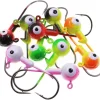Fishing Lures Jig Heads,Ball Heads 1/32oz-1oz,Sharp Fishing Hooks for Freshwater or Saltwater