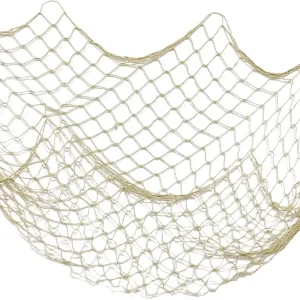 Fishing Net Decor, Fishnet Decor, Mediterranean Style Photographing Decoration, Natural Fish Net, Fish Net Party Accessory and Wall Table Decor (Creamy White)