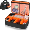 Fishing Reel Case for Spinning Reel,Spincast Reel,Baitcasting Reel,Fly Fishing Reel,Fishing Tackle Storage Bag with Shockproof Dividers for Fishing Gear,Case Only