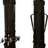 Fishing Rod Bag - Double-Shoulder Case, 600D Oxford Fabric, Multifunction Large Capacity Waterproof Tackle Bag, Fishing Gifts for Men (Black)