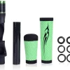 Fishing Rod Handle, Spinning Fish Fly Handle PU Rod Building Grip with Reel Seat Extension Rotatable Holder Tackle for Rod Building Grip with Reel Seat(Green)