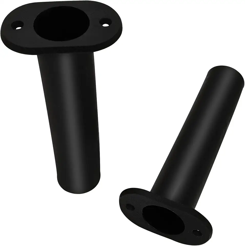 Fishing Rod Holder Plastic with UV 90 Degree Flush Mount 2PCS for Yacht and Boats