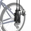 Fishing Rod Holder, Secures Fishing Pole to Bicycle,2 Tubes Rod Holder, Holds 2 Rods, Easy to Mount, Rod Rack for Bicycle Fishing