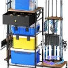 Fishing Rod Holders for Garage, 360�Rotating Fishing Pole Holders, Fishing Rod Rack Cart Holds Up to 12 Rods, Fishing Rod Storage Stand Equipment Organizerfor Men (Black)