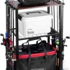 Fishing Rod Holders for Garage, Fishing Gear Tackle Cart Fishing Pole Organizer, Fishing Gear Storage Racks Holds up to 10 Rods or Combos, Fits All Fishing Rods