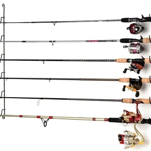 Fishing Rod Racks - Pole Holders - Mounted Storage Racks for Rods - Ceiling or Wall Mount for Poles in Garage, Boat