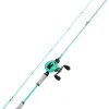 Fishing Rod Reel Combo, Baitcasting Fishing Pole with Graphite 2Pc Blanks