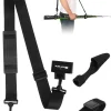 Fishing Rod Sling Straps Holder Belt with Protectors Elastic Neoprene Adjustable Length for Fixed Pole Transport Tie