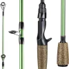 Fishing Rods - 30-ton Carbon Fiber Blanks Casting & Spinning Rods, 2-Piece Rods with Rubber Cork Handle