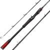 Fishing Rods, Spinning Rods and Casting Fishing Rods, with Full Carbon Fiber Handle, 24T Carbon Fiber 2PCS Fishing Pole for Long Casting Bass, Trout, Panfish