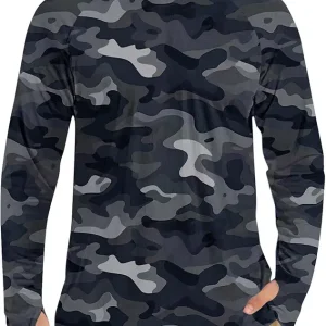 Fishing Shirts for Men Long Sleeve with Hood UPF 50 + Sun Protection Hoodie UV Rash Guard Beach Outfit Surf Bording 2025