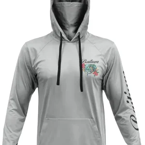 Fishing Shirts for Men,UPF50 Hooded Long Sleeve with Gaiter, Sun Protection Dry Fit Apparel, Face Mask, Fishing Clothes
