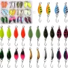 Fishing Spoons Lures for Trout, 12/24pcs Trout Spoons Set Single Hooks Hard Metal Fishing Jigging Bait Tackle Casting Spinner Bait for Crappie Bass Perch Panfish Pike, 1/5 oz
