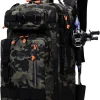 Fishing Tackle Backpack Storage Bag with Rod Holder,Large Storage Space, Easy Access to Fishing tools, Fits 3600 3700 Tackle Tray,Suitable for Fly Fishing Outdoor Travel Camping.
