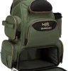 Fishing Tackle Backpack Water Resistant Tactical Bag Soft Tackle Box with Rod Holder and Protective Rain Cover