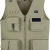Fishing Vest for Men, Mens Spring Fishing Vests, Adjustable Heated Men's Vest with Battery Pack for Outdoor