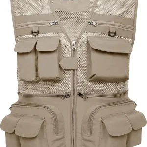 Fishing Vest Outdoor Work Vests Unisex Hunting Travel Photography Safari Multi Pockets