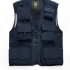 Fishing Vest Outdoor Work Vests Unisex Hunting Travel Photography Safari Multi Pockets
