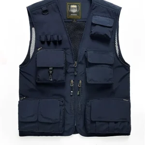 Fishing Vest Outdoor Work Vests Unisex Hunting Travel Photography Safari Multi Pockets