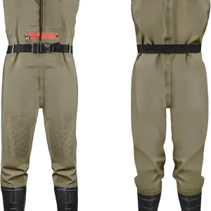 Fishing Waders for Men with Boots, Chest Waders, PVC Waterproof Waders for Hunting
