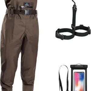 Fishing Waders for Men, Womens Chest Waders 2-Ply Nylon/PVC Waterproof Hunting Wader with Boot Hanger