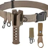Fishing Wading Belt Rod Holder Adjustable Wader Fishing Waist Belt for Fly Surf Casting Spinning Fishing Pole Fishing Tackle
