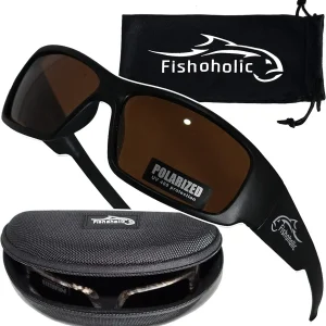 Fishoholic Polarized Fishing Sunglasses UV400 (14 Options) Fishing Gift with Hard Case & Pouch