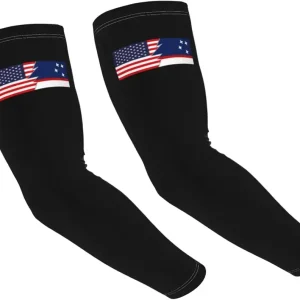 Flag of Patagonia And America Arm Sleeves For Men Women Tattoo Cover Up Cooling Sports Sleeves For Basketball Golf Football