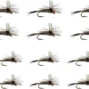 Flies for Fly Fishing - Parachute Adams Dry Trout Flies Assortment - 12pc