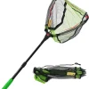 Floating Fishing Net Foldable Telescopic Fish Landing Net Rubber Coated Fishing Net for Kayak, Fly, Trout, Fishing Net Freshwater Saltwater