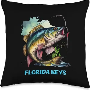 Florida Keys FL Fly Fishing Trip Fisher Flyfishing Flyfisher Throw Pillow