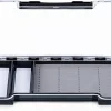 Fly Boxes For Fly Fishing Jig Box: Waterproof Large Fly Fishing Box Easy Grip Foam Jig Fly Fishing Tackle Box 7.4 * 4.1 * 0.7 Inch Type B with 2 Magnetic Compartment