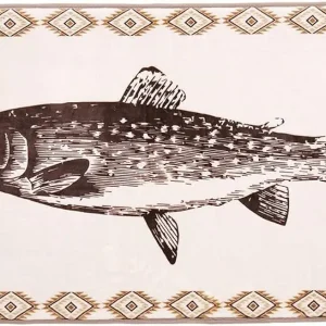 Fly Fishing Bath Collection - Memory Foam Rug