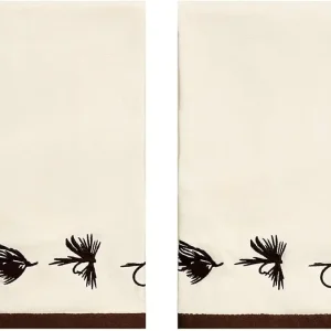 Fly Fishing Bath Collection - Set of 2 Hand Towels