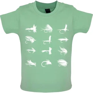 Fly Fishing Flies - Organic Baby/Toddler T-Shirt