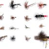 Fly Fishing Flies 32pc Wet and Dry Fishing Flies for Fly Fishing | Trout Flies Fly Fishing Kit | Dry Flies and Streamer Flies | 16 Patterns of Trout Flies for Fly Fishing